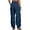 Navy, variant on Tanghaowl Plus Size Loose Fit High Rise Wide Leg Titting Trousers Navy S