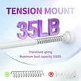 thumbnail image 3 of LSFA White Drill-Free Tension Shower Curtain Rod, 1-Inch Non-Slip Rustproof, Adjustable 28-74 Inch, 3 of 9