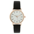 thumbnail image 2 of Resicozy Womens Vintage Watch, Dainty Leather Strap Quartz Watch Soft Adjustable Leather Strap Wristwatch Water Resistance and Lightweight for Daily Wear Black, 2 of 3
