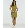 thumbnail image 2 of Real Essentials 3 Pack: Women's Mini Ribbed Jersey Tank Sleeveless High Neck Dress, 2 of 7
