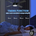 thumbnail image 6 of Dextrus 48in Black Ceiling Fans with Light and Remote, Dimmable Fanlight for Indoor Outdoor, Light Fan with Stepless Color Temperature, Memory Function, Night Light Mode,4 Blades, 6 of 12