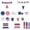 Multicolor, variant on Memorial Day Land of The Free Window Clings, 4th of July Patriotic America Stickers Decal Decorations, USA Veterans Day Eagle Home Kitchen Decor