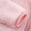 thumbnail image 5 of DJDLJWCJ Toddler Girls Fleece Lined Jacket Winter Warm Zip Up Jacket Cute Solid Color Thicken Long Sleeve Coat Pink Size 3T, 5 of 9