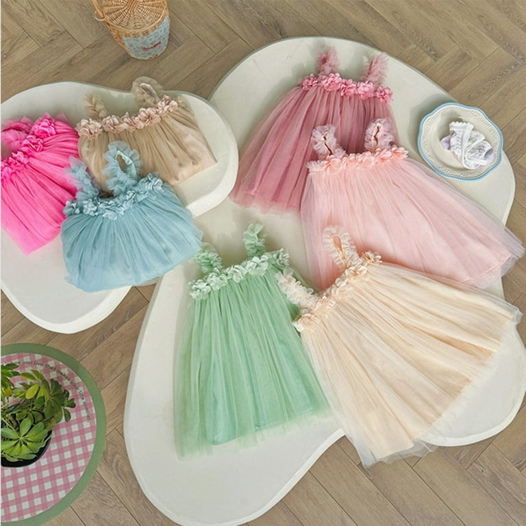 Red Backless Layered Gauze Princess Girl Dress Red Backless Layered Gauze Princess Girl Dress