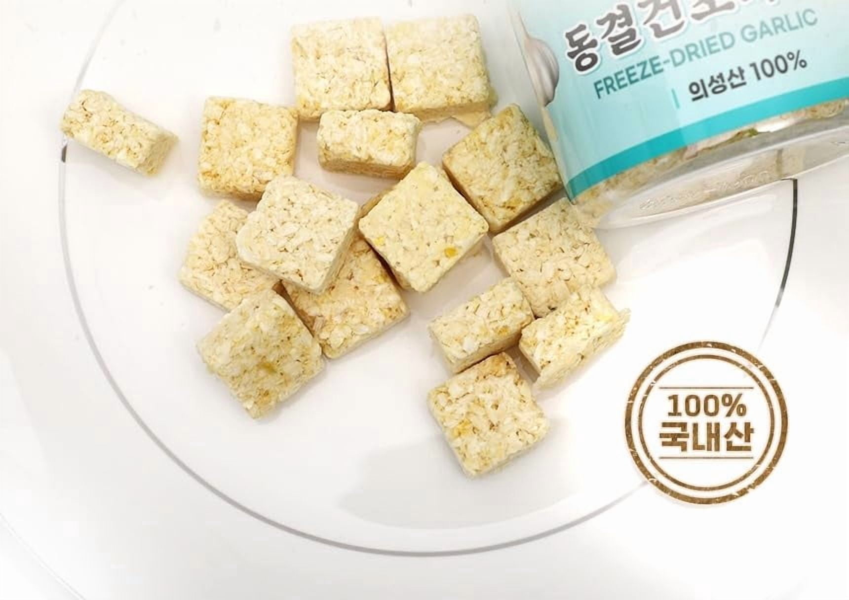 Freeze-Dried Korean Garlic (Uiseong) 2EA (100g/3.52oz. & 50g/1.76oz.) Dried Garlic Flakes