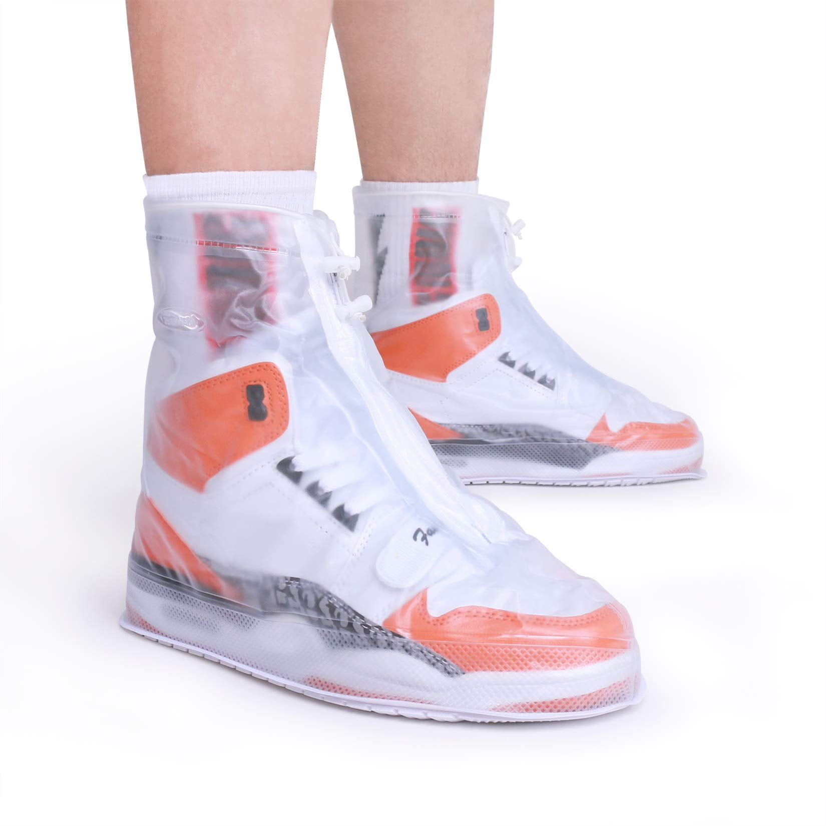ARUNNERS Waterproof Shoe Covers for Girls White M