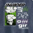 thumbnail image 3 of Invader ZIM - GIR Holding a Pig in the Air - Juniors High Neck Tank Top, 3 of 5