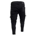 thumbnail image 4 of Uuszgmr Mens Jeans Male Distressed Skinny Jeans Mans Ripped Stretch Slim Fit Denim Pants Trousers, 4 of 6