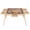 Natural + Chinese + Pine, variant on Square Folding Card Table for Game Night, Mahjong Table with Green Felt, Chip Trays and Cup Holders, Portable Domino Table for 4 Players, White HDPE and Iron Game Table
