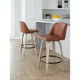 thumbnail image 5 of LumiSource White Toriano 26" Fixed-Height Counter Stool - Set of 2, 5 of 10