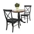 thumbnail image 1 of International Concepts 3 Piece Dining Set in Black and Soft Cherry, 1 of 5