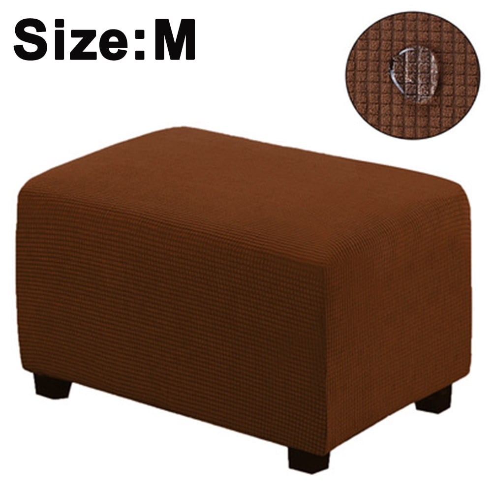 Elastic Ottoman Cover Living Room EASY CARE Footrest Stool Slipcovers _S 