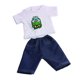thumbnail image 2 of Conjunto Camiseta Casual De Muñeca Para Muñecas De 18 '' - Rana CUTICAT Traje de vestido de muñeca, 2 of 3