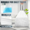 thumbnail image 5 of Drawstring 8 Gallon Trash Bags - 100 Count Pre-separated Medium Trash Bags 8 Gallon, Unscented White 8 Gal Garbage Bags, 5 of 5