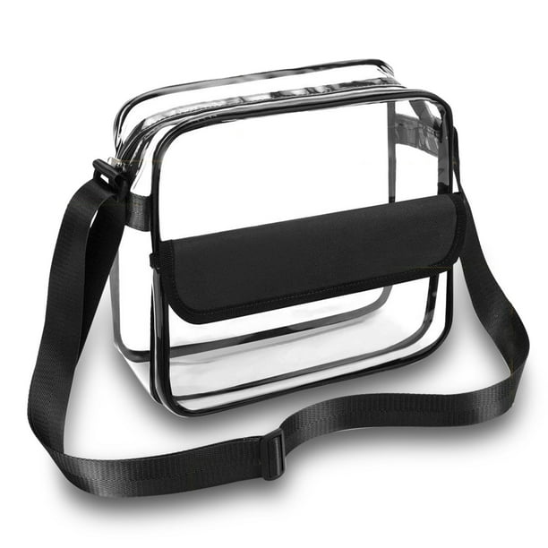 TSV - Adjustable Clear Cross-body Bag, Women's Transparent Clutch Clear ...