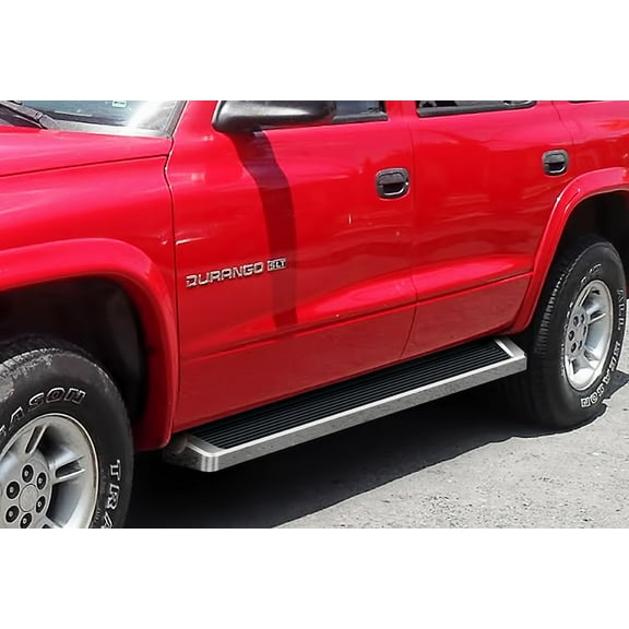 1997-2000 Dodge Durango 1999-2000 Dodge Dakota Quad Cab Polish Finish 6 Inch iRunning Board Door to Door Side Bar Side Step Running Board