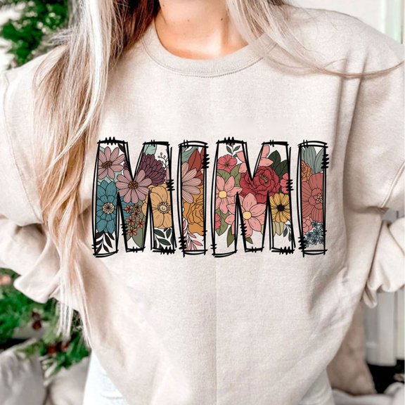 Mimi Floral Sweatshirt, Mama Shirt, Floral Mimi Shirt, Mother’s Day Shirt, Trendy Mama Floral Shirt, Cute Mama Sweatshirt