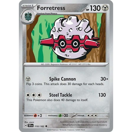 Pokemon Scarlet & Violet Temporal Forces Uncommon Forretress #110