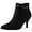 Black, variant on Women's Pointy Toe Zipper Stiletto Heeled Ankle Booties