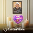 thumbnail image 4 of Yatskia Purple Snake with Thunderstorm Mini Memorial Keepsake Urns for Human Ashes Adult Brother and Sister, Large Funeral Burial Urn for Ashes Adult Male, (Heart 8 Inch and 3 Inch), 4 of 8