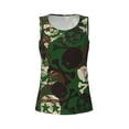 thumbnail image 5 of Goofa Camouflage Skull Printed Womens Workout Tops for Women Sleeveless Yoga Shirts Athletic Running Tank Tops Sleeveless Gym Clothes Workout Apparel-, 5 of 9