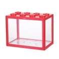 thumbnail image 1 of Acuario Pequeño de Plástico Modular para Peces Betta, Diseño Creativo y Compacto, Color Rojo Brillante, 1 of 6