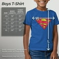 thumbnail image 5 of Boy's Superman Classic Logo  Graphic Tee Royal Blue Medium, 5 of 10
