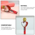 thumbnail image 3 of Microphone Sans Fil Enregistreur DC5V Haut-Parleur Effet de Réduction de Bruit Réverbération Rechargeable 1200mAh Microphones Maison KTV Lecteur Récepteur Rechargeable Micro Mariage Rouge, 3 of 7