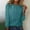Green, variant on Aloohaidyvio Women's Basic Tops Solid Color Long Sleeve Shirts Round Neck Casual T Shirts,2024 Fall Winter Clothes Navy L