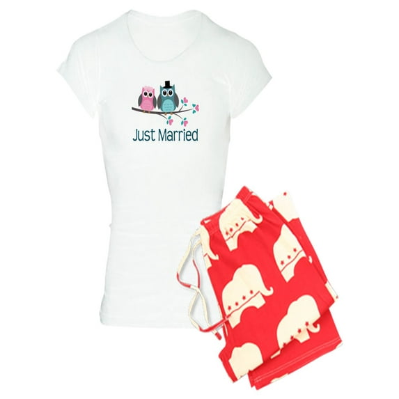 CafePress - Just Married Birds - Women's Light Pajamas