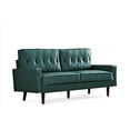 thumbnail image 5 of Uspridefurniture Acire 69.3" Faux Leather Cushion Back Sofa, Blue-Green, 5 of 5