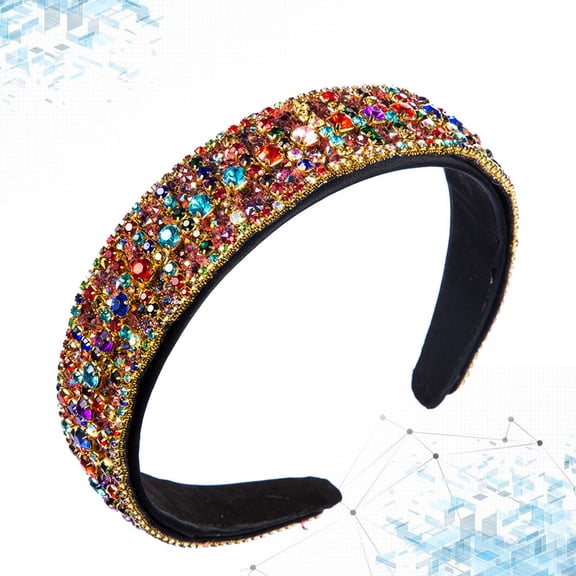 Milisten 1Pc Chic Fashion Headband Wide Hair Hoop for Engagement and Party Wear
