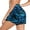Blue Leaf, variant on Women's High Waisted Swim Shorts with Pockets UV Sun Protection Board Shorts