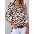 thumbnail image 1 of Chemise à Imprimé Léopard Classique pour Femmes avec Poches, 1 of 4