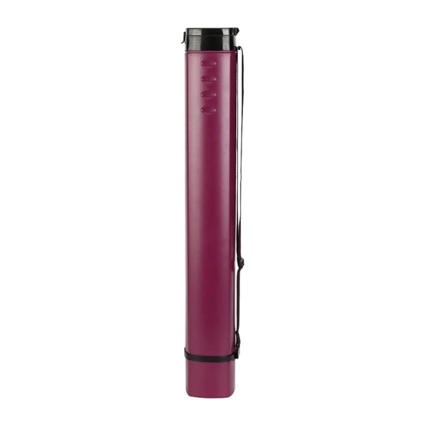 Tubo de póster extensible de almacenamiento Tubo de almacenamiento Dia ajustable 7.3 cm Tubón de almacenamiento de estuche para transportar Morado profundo