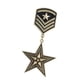 thumbnail image 4 of Paquete de 2-4 mini medallas de estrella de metal de aleación vintage, broche pequeño con insignia, antiguo 2 piezas, 4 of 7