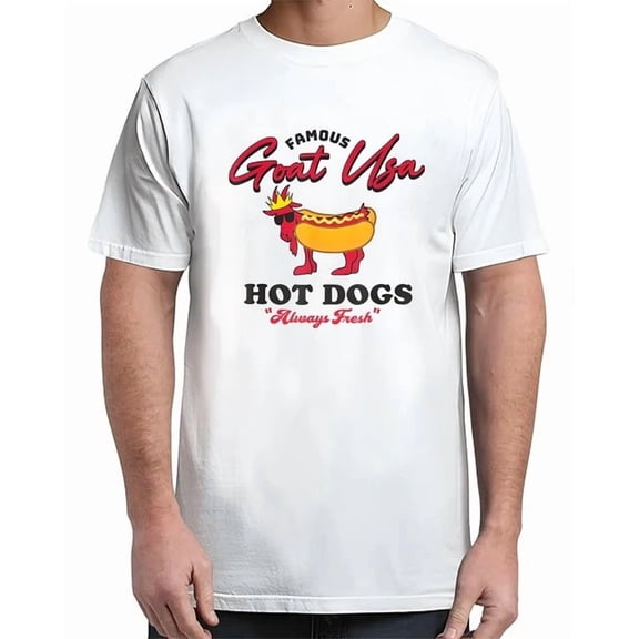 Famous Goat Usa Hot Dogs Funny Shirt Unisex S-5Xl Hot Trending Shirt, Vintage Birthday Gift