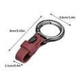thumbnail image 3 of CxhicLuv Men's Personalized Keychain, Alloy and Cowhide Waist Hanging Ring, Sturdy and Stylish, Suitable for Work and Travel, Perfect Father's Day and Christmas Gift, Wine, 3 of 5