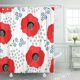 thumbnail image 1 of ABPHQTO Cortina de ducha con estampado floral de flores en lindas amapolas rojas y lunares 152x180 cm ABPHQTO PKNMT60x72Shower-7276, 1 of 2