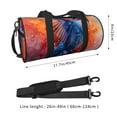 thumbnail image 4 of Haiem Vibrant Hummingbird Watercolor Art Pattern Gym Bag for Women Men, Waterproof Travel Duffel Bags, Personal Item Travel Bag Weekender Bag with Shoes Compartment & Wet Pocket, 4 of 8