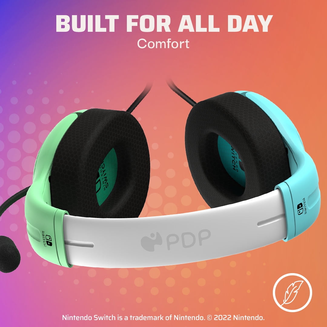 PDP AIRLITE Wired Headset: Neon Pop for Nintendo Switch, Nintendo