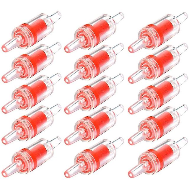 15 Pieces Aquarium Air Pump Check Valves One Way Plastic Check Valve