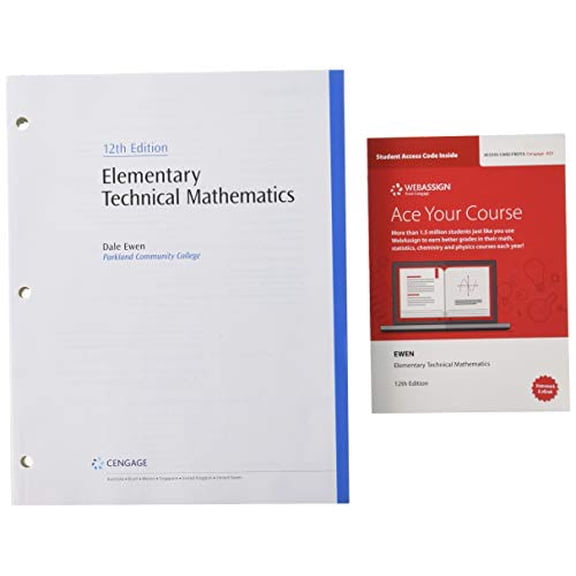 Pre-Owned Bundle: Elementary Technical Mathematics, Loose-leaf Version, 12th + WebAssign Printed Access Card, Single-Term, 9781337890199, 1337890197, Paperback, 12 edition