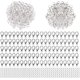 thumbnail image 1 of Juego de 670 broches de langosta y anillos abiertos, broches de joyería de 12 mm, broches de pulsera, broches de garra de langosta para bricolaje, pulsera, collar, fabricación de joyas (plata, 1 of 5