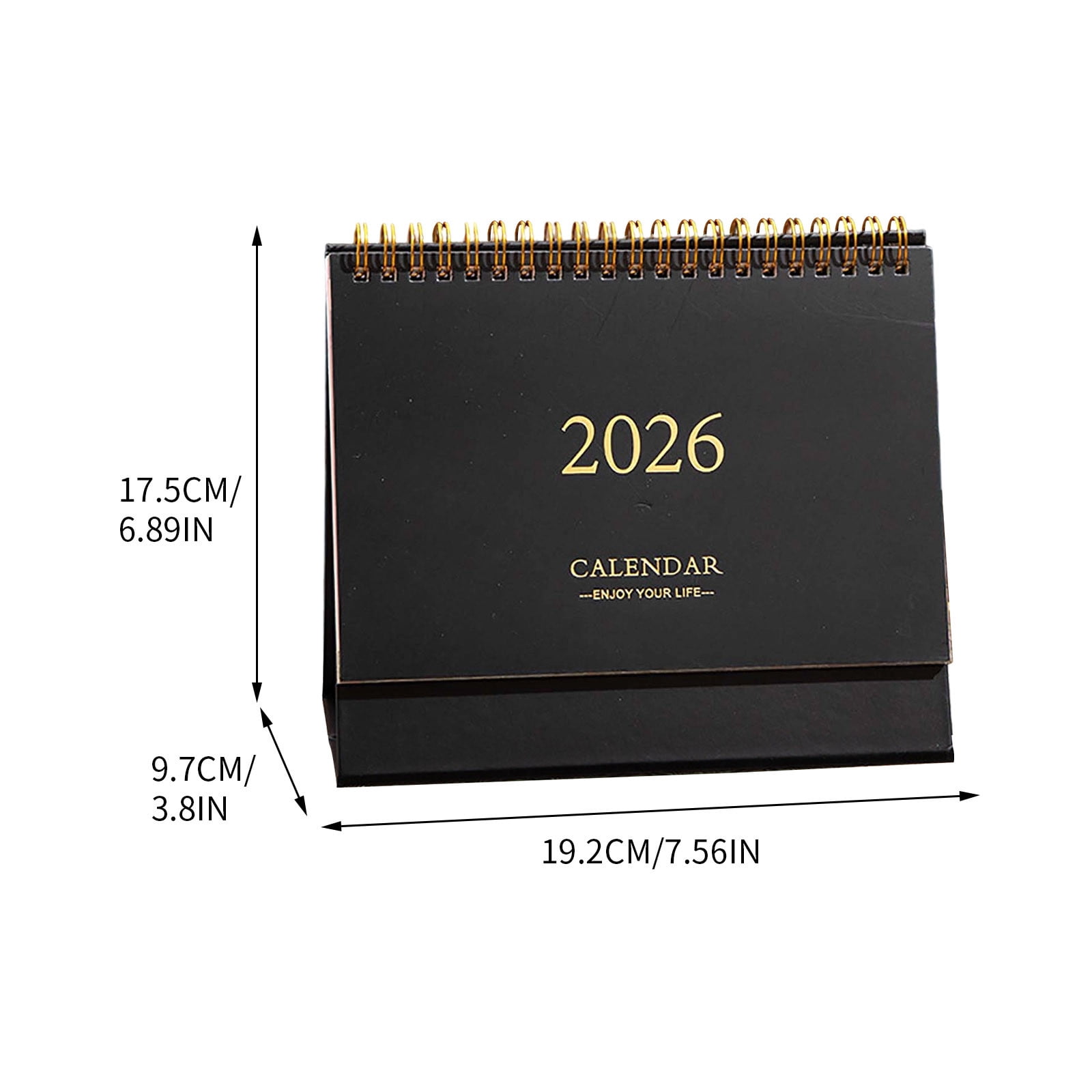 Yunuuuoa 2 Packs 2026 Desktop Calendar, Minimalist Office Planner with Borders, Memo Note for Productivity, Modern Desk Organizer, Office Supplies, Desk Accessories, Gift for Professionals