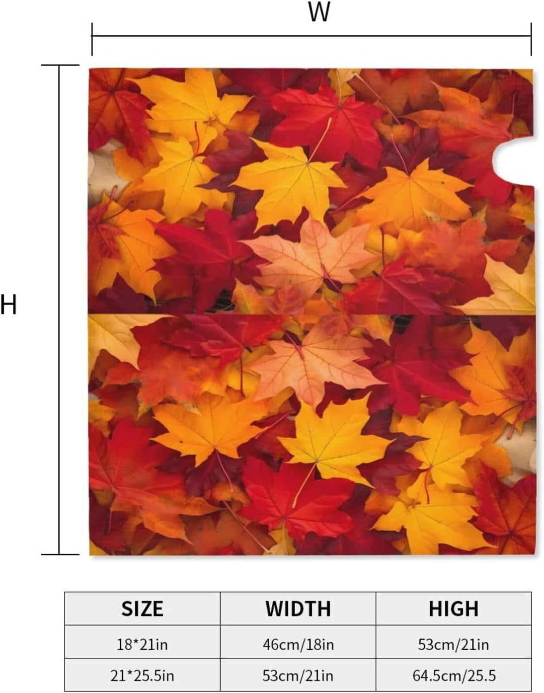 Autumn Leaves Fall Mailbox Covers, Magnetic Post Box Cover Wraps Large Size 25.5x21 in for Garden Yard Decor
