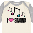 thumbnail image 4 of Inktastic Choir Singer Music I Love Singing Girls Long Sleeve Baby Bodysuit, 4 of 5
