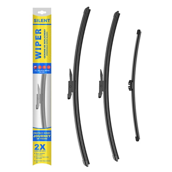 3 Wipers Factory 26" 22" 11" for Ford Explorer 2011-2018 Original Equipment Replacement Front and Rear Windshield Wiper Blade (Set of 3)