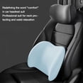 thumbnail image 3 of Lumbar Support Pillow, Detachable Chair Back Support with Convex Design Breathable Memory Foam Cushion for Home Office Car, 3 of 7