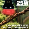 Picture of 25W Reptile Heat Lamp(2-Pack) Ceramic Heat Emitter- Non-Light Emitting ...
